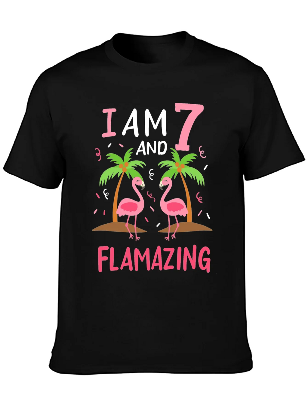 Flamazing 7th Birthday Flamingo T-Shirt product image 3