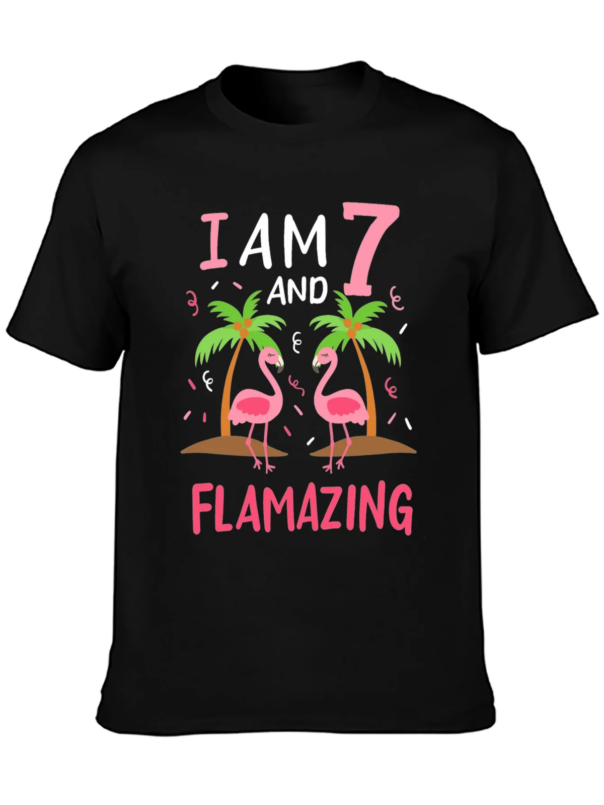 Flamazing 7th Birthday Flamingo T-Shirt product image 3
