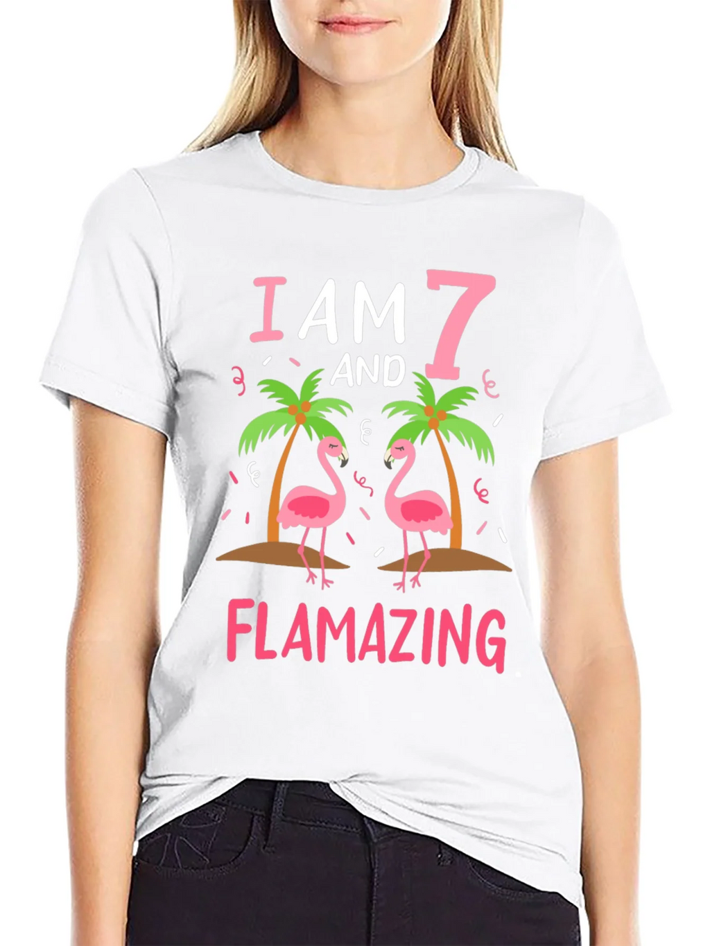 Flamazing 7th Birthday Flamingo T-Shirt product image 7