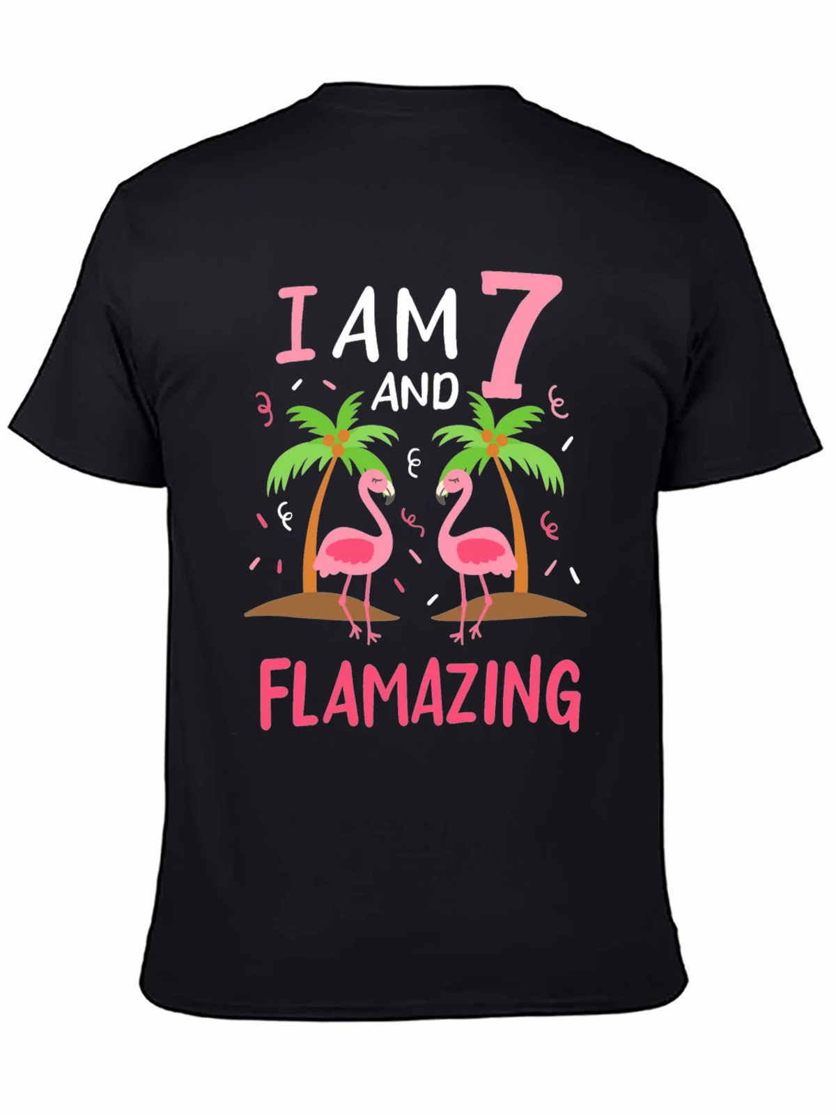 Flamazing 7th Birthday Flamingo T-Shirt product image 4