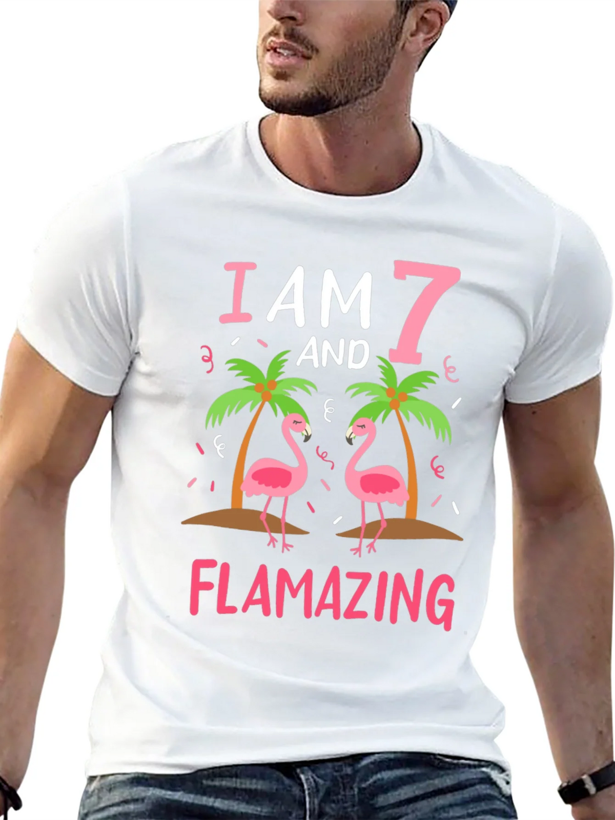 Flamazing 7th Birthday Flamingo T-Shirt product image 11