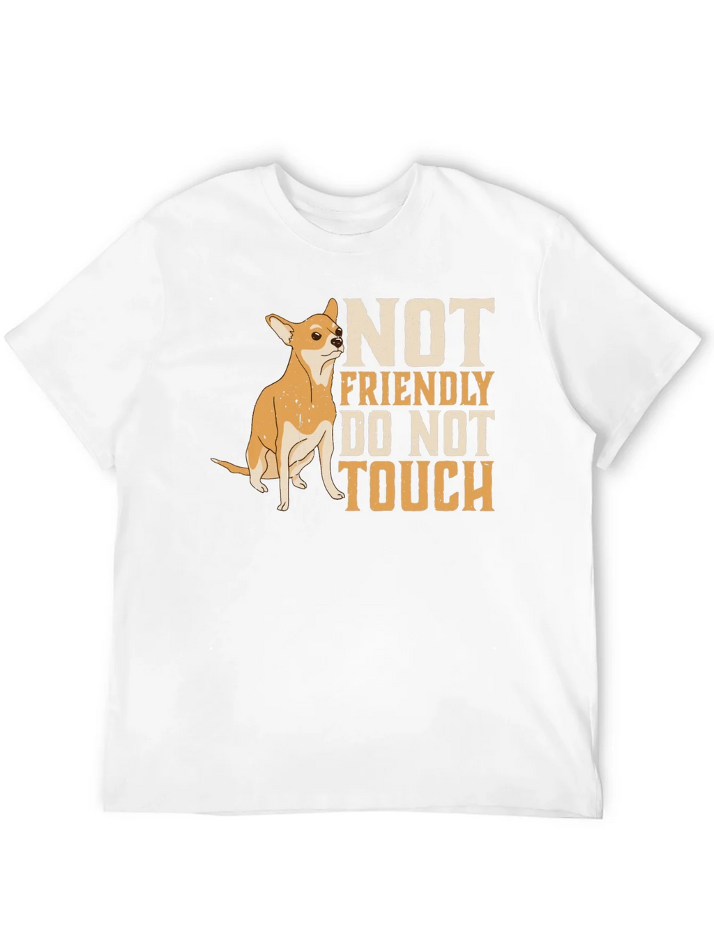 Not Friendly Chihuahua Graphic Tee product image 7