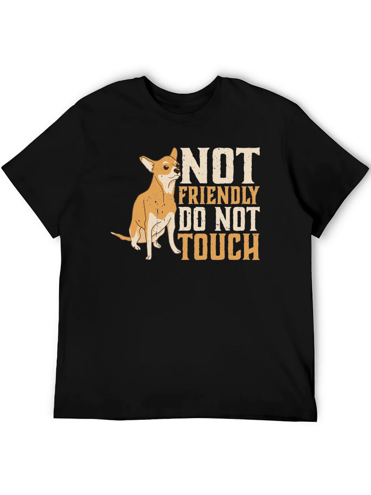 Not Friendly Chihuahua Graphic Tee product image 2