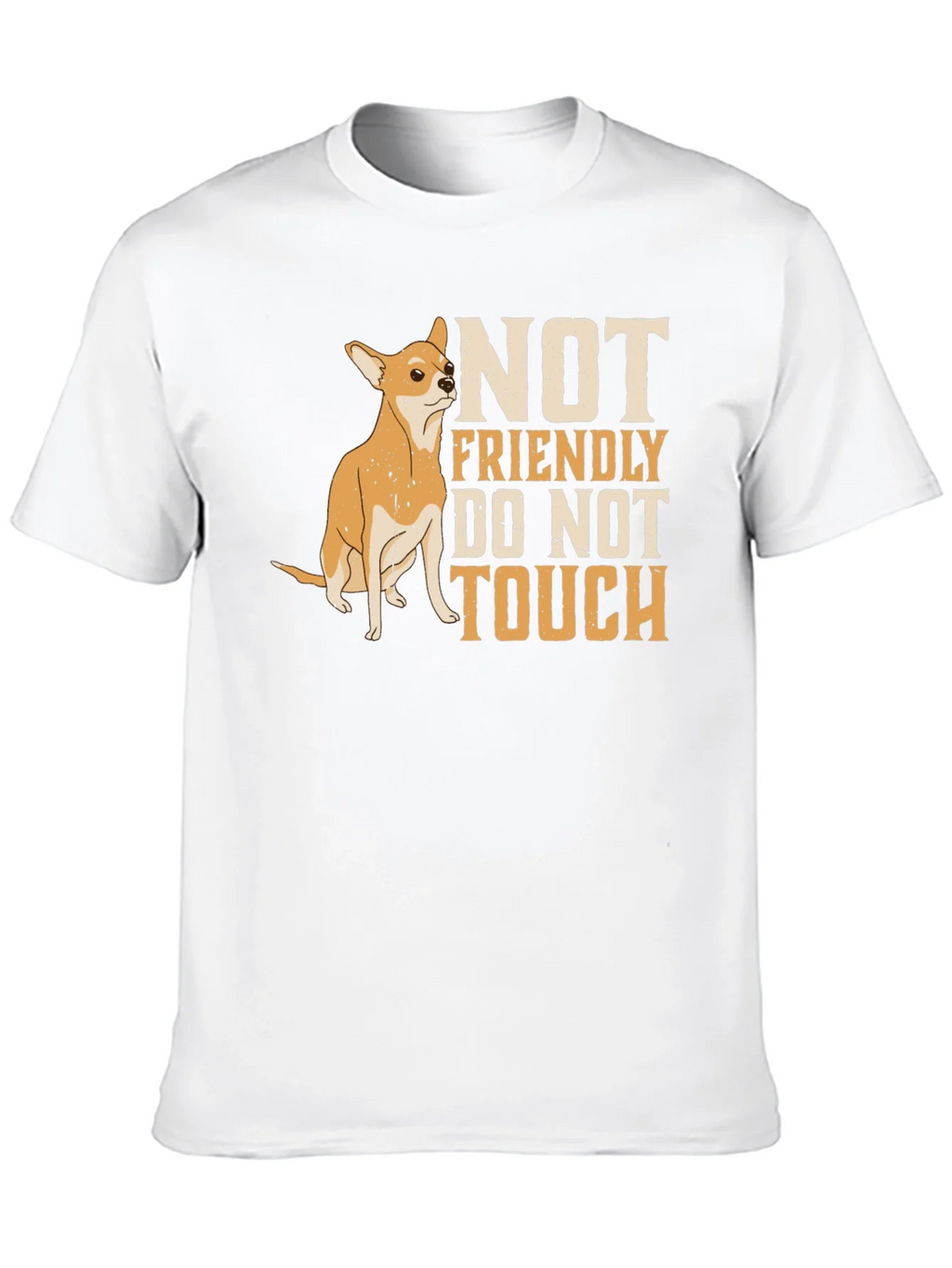 Not Friendly Chihuahua Graphic Tee product image 5