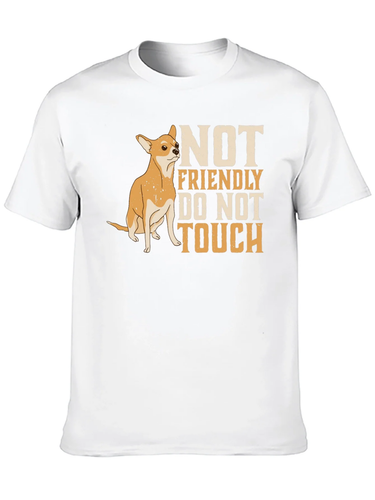Not Friendly Chihuahua Graphic Tee product image 5