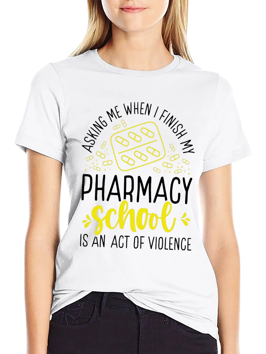 Pharmacy School T-Shirt: Act of Violence Funny Tee product image 7