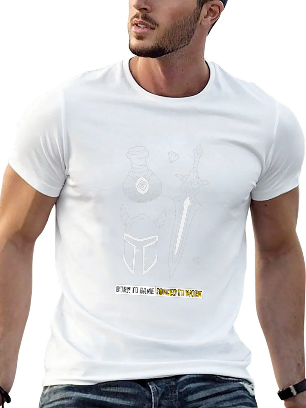Born to Game T-Shirt - Black Graphic Tee product image 11