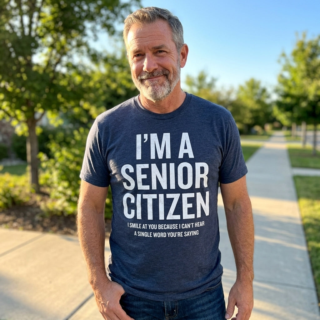 Im A Senior Citizen I Smile At Your Because I Cant Hear product image 2