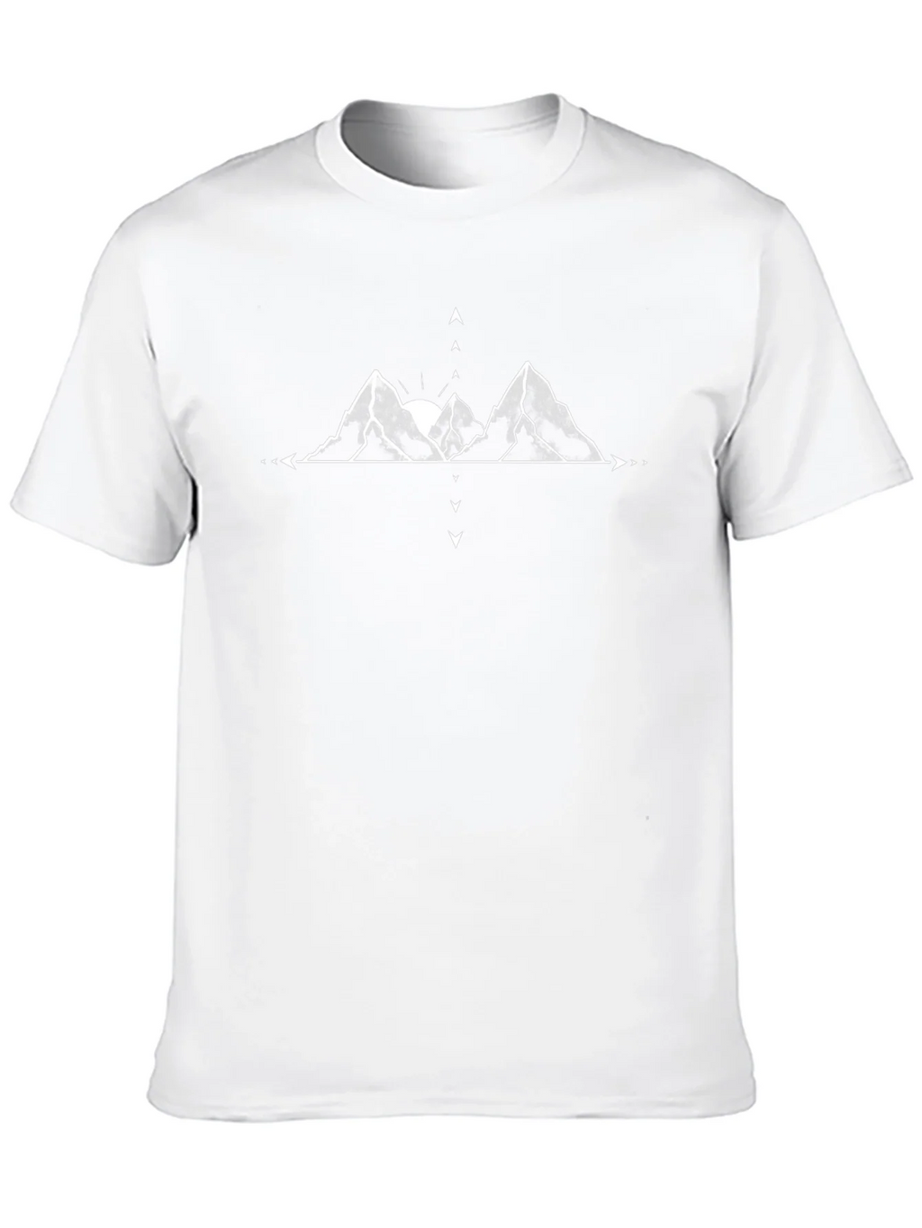 Mountain Graphic Tee - Black Cotton Casual Top product image 7