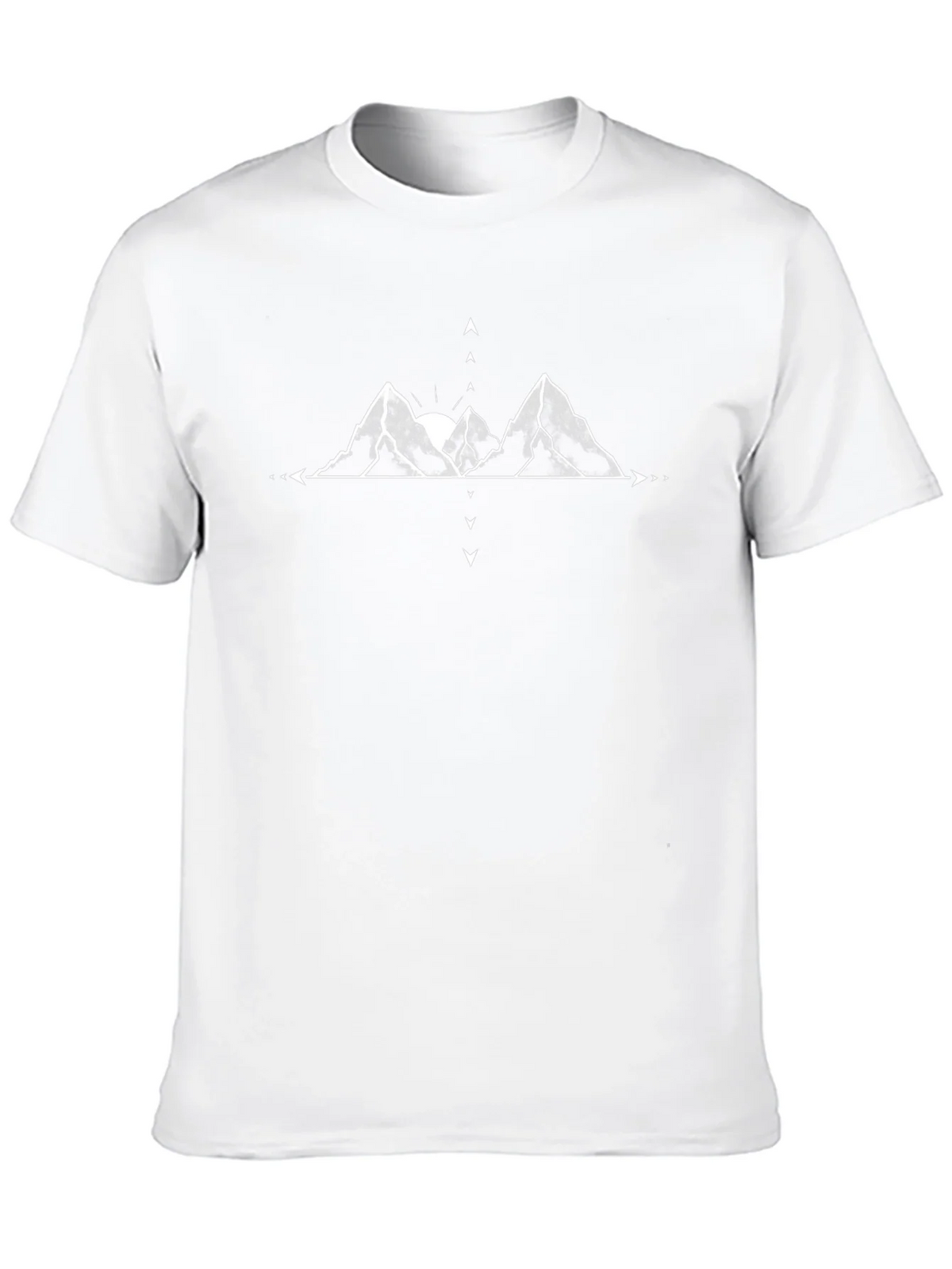 Mountain Graphic Tee - Black Cotton Casual Top product image 7