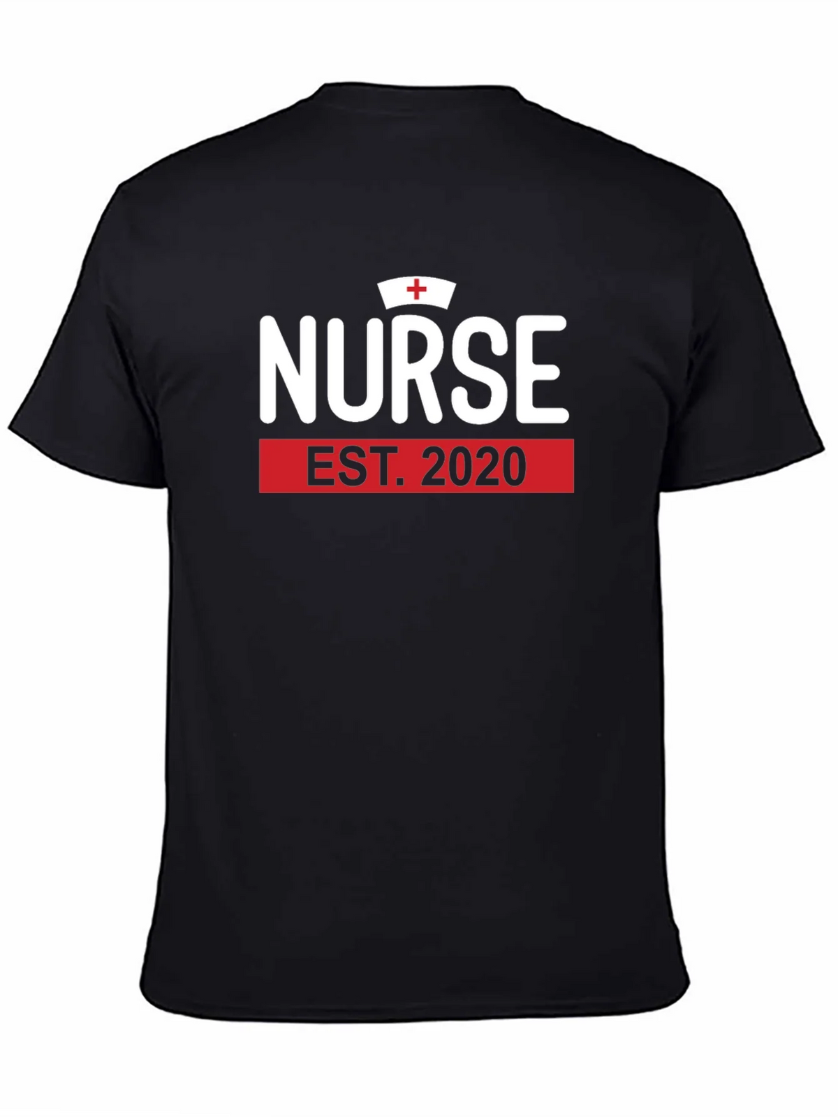 Nurse Est. 2020 Black Graphic T-Shirt product image 4