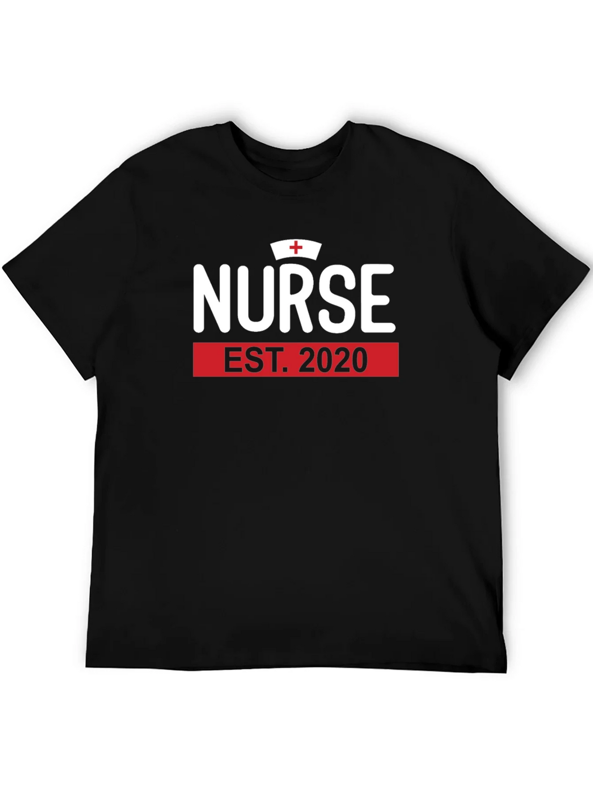 Nurse Est. 2020 Black Graphic T-Shirt product image 5