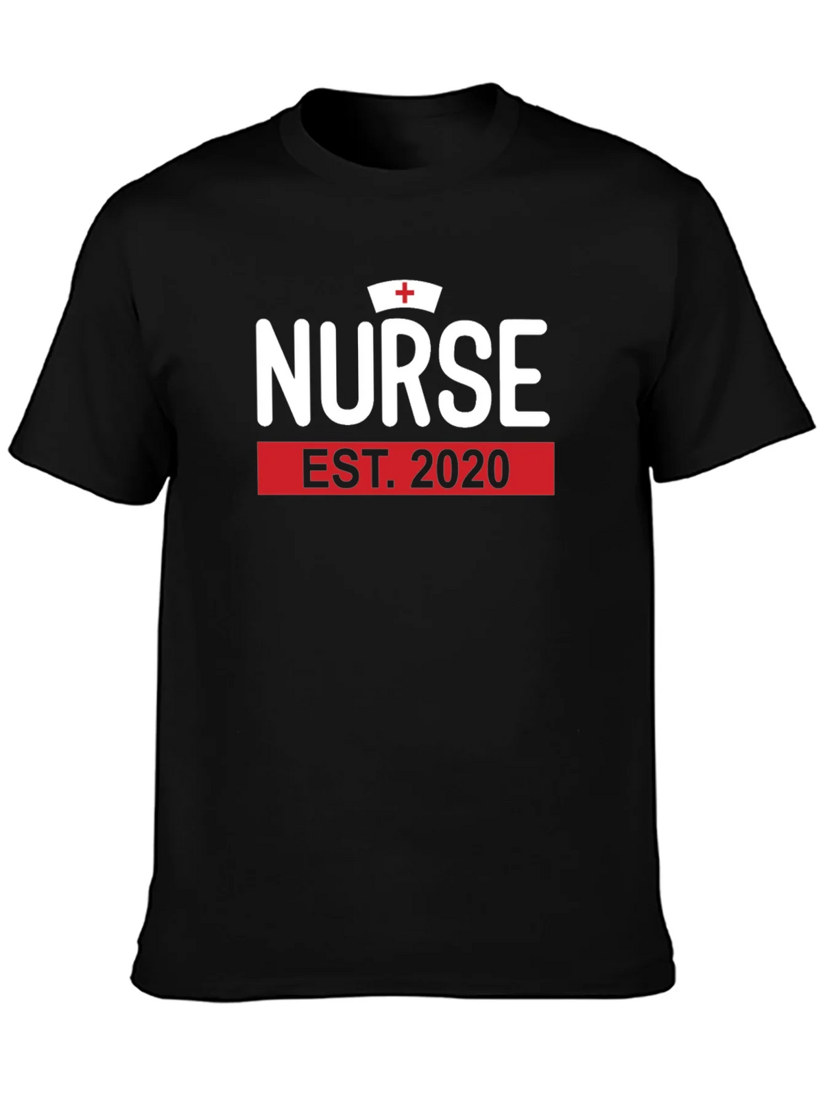 Nurse Est. 2020 Black Graphic T-Shirt product image 3