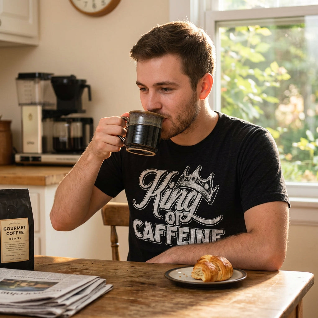 King Of Caffeine Men's T Shirt product image 2