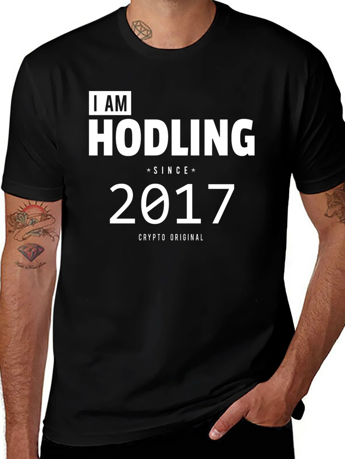 I AM HODLING Since 2017 Crypto T-Shirt product image 1