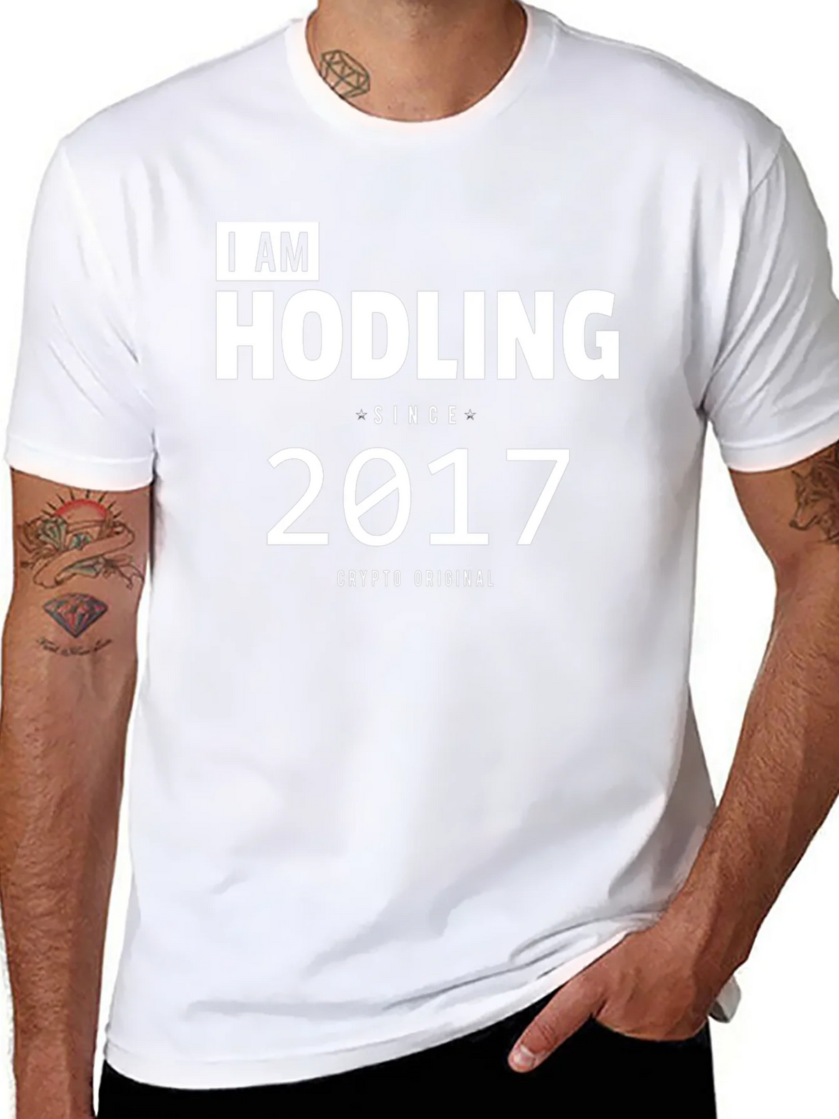I AM HODLING Since 2017 Crypto T-Shirt product image 7