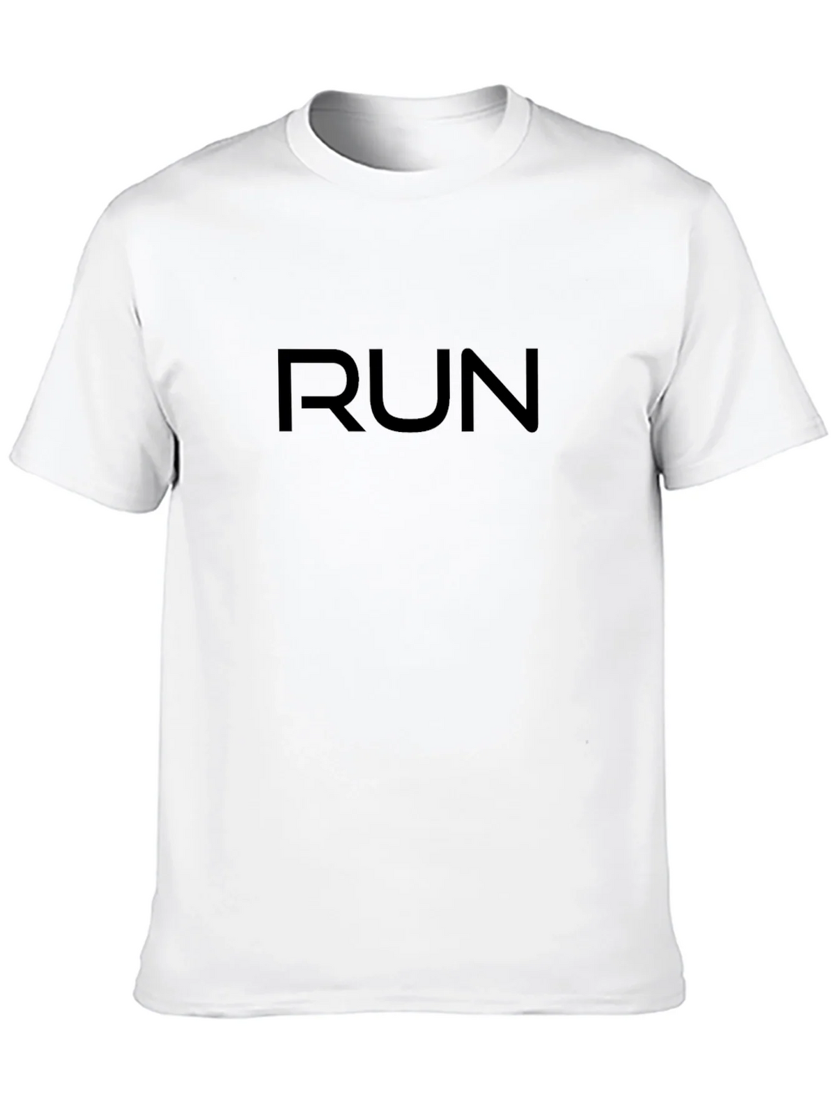 Mens Black RUN Graphic Tee - Athletic Fit product image 9