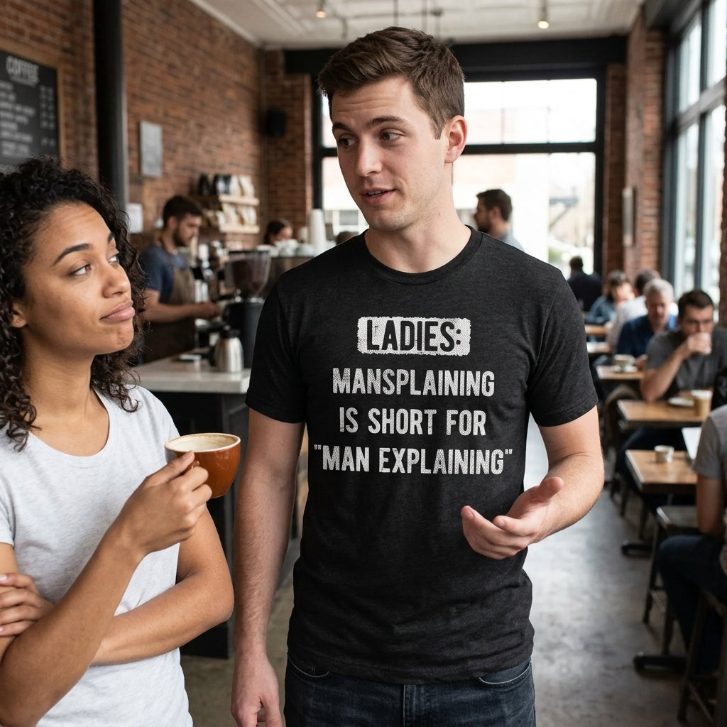 Ladies Mansplaining Is Short For Men Explaining Men's T product image 2