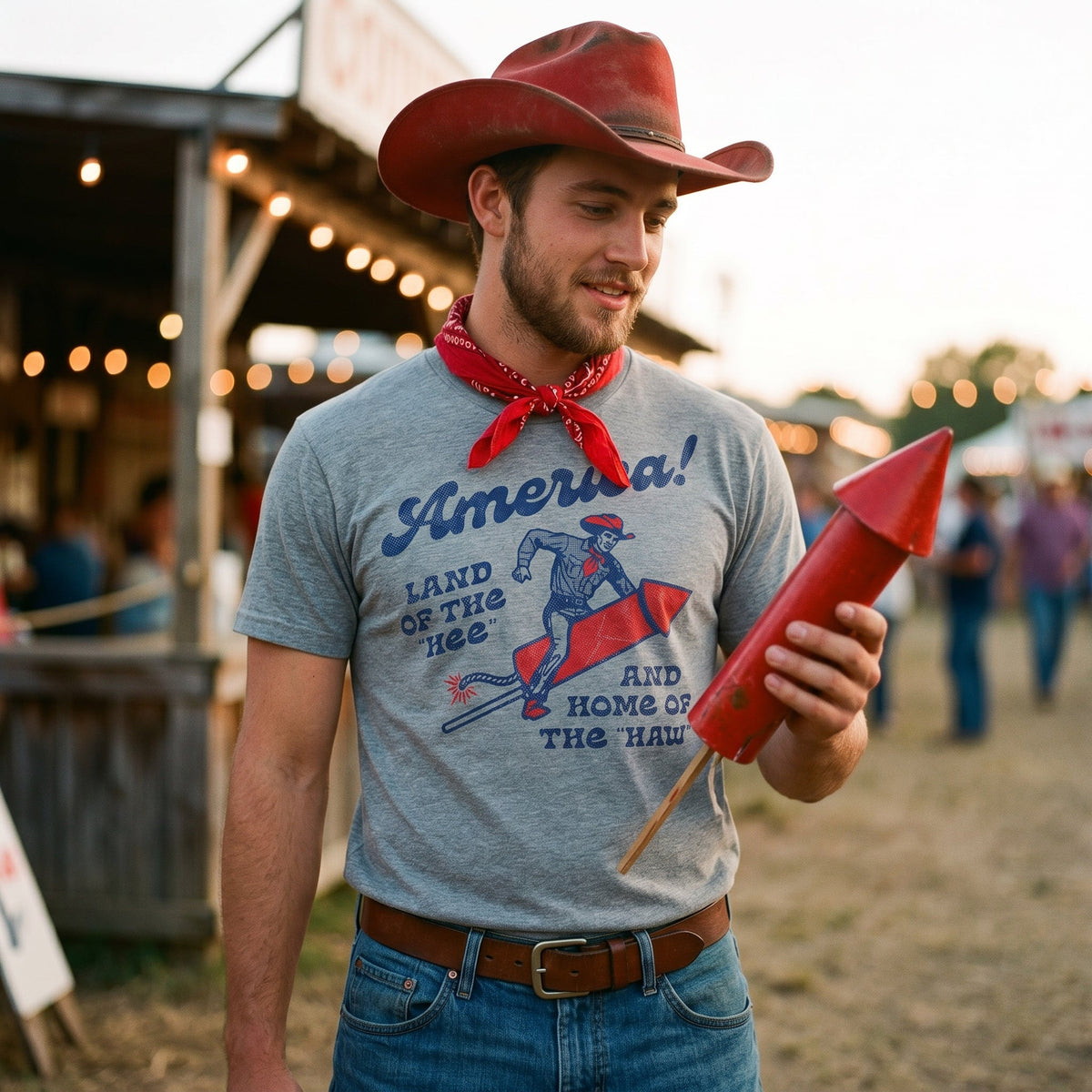 America Land Of The Hee And Home Of Haw Men's T Shirt product image 2
