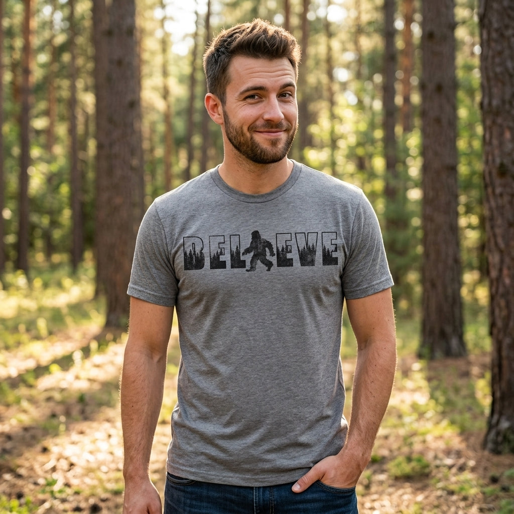 Believe Bigfoot Men's T Shirt product image 2