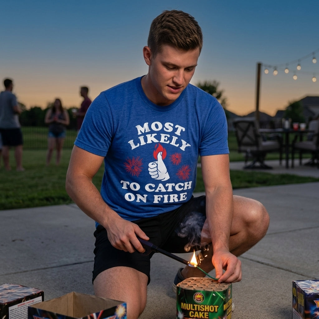 Most Likely To Catch On Fire Men's T Shirt product image 4