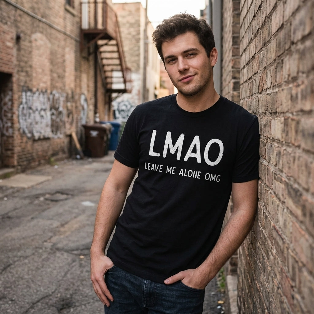 LMAO Leave Me Alone OMG Men's T Shirt product image 2