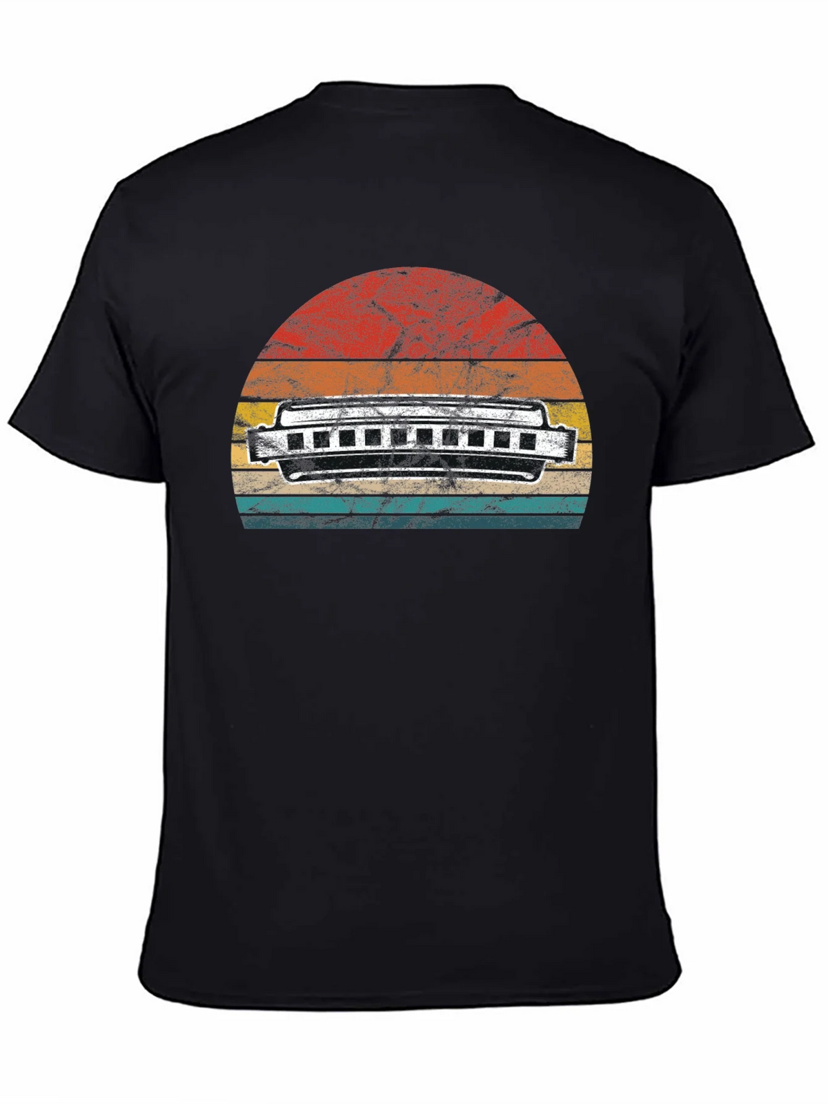 Vintage Harmonica Sunset T-Shirt product image 2