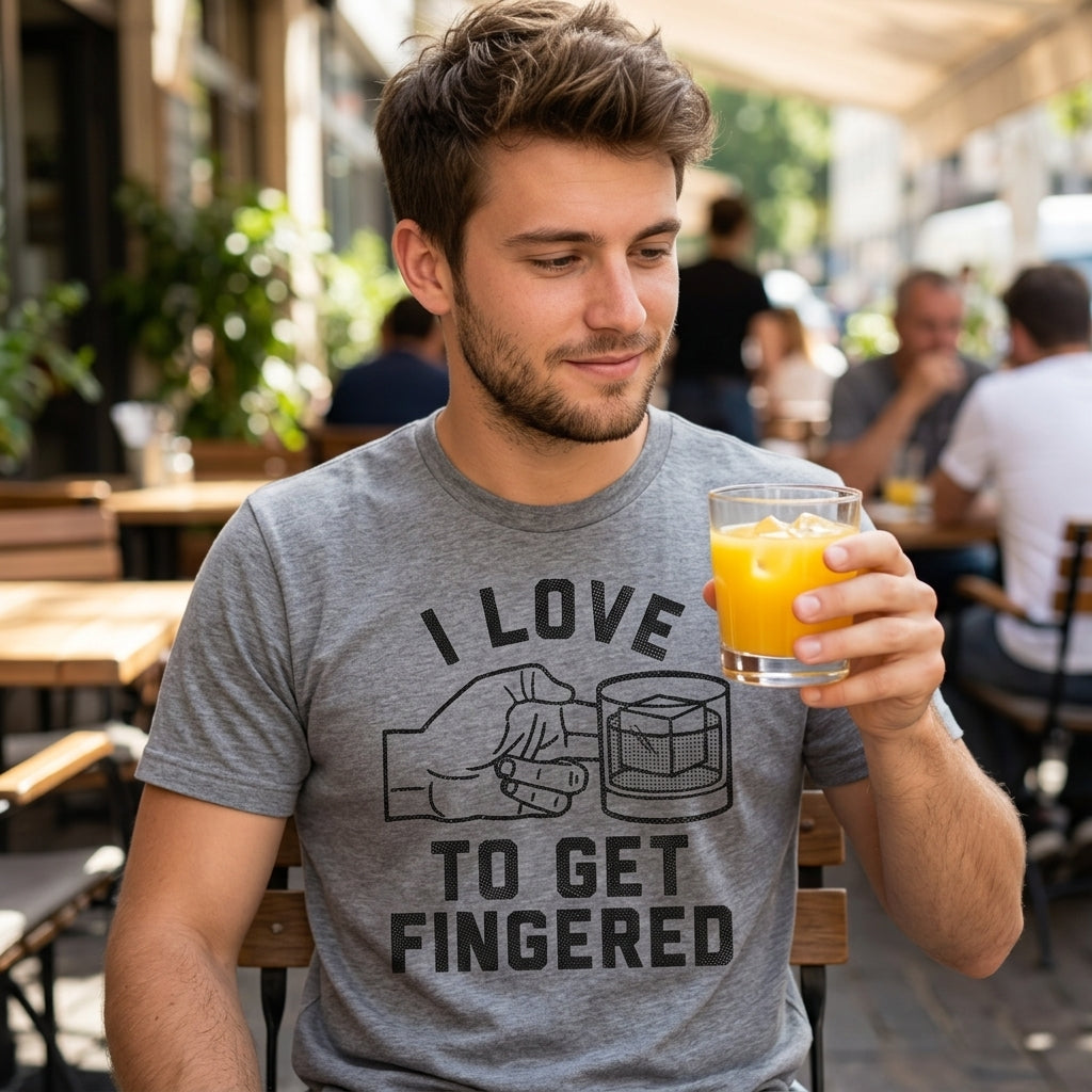 I Love To Get Fingered Men's T Shirt product image 2