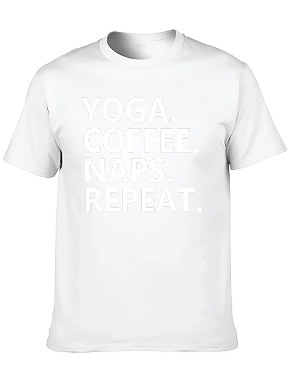 Yoga Coffee Naps Repeat T-Shirt - Black Graphic Tee product image 9