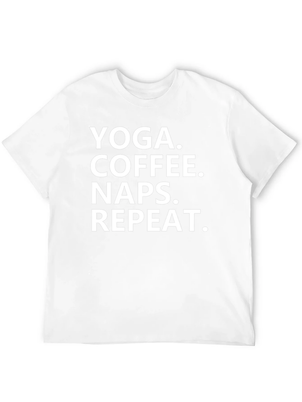 Yoga Coffee Naps Repeat T-Shirt - Black Graphic Tee product image 11