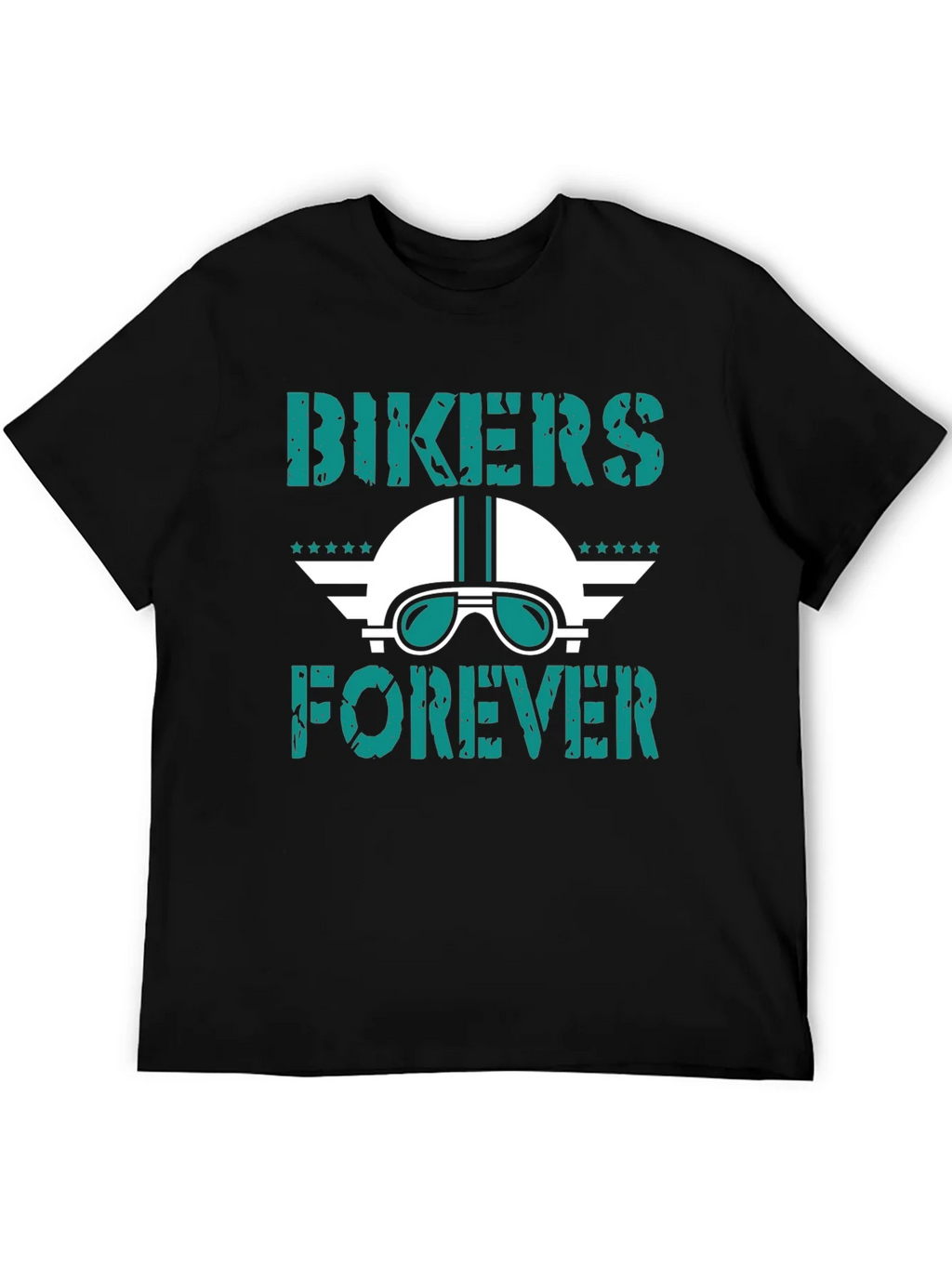 Bikers Forever Graphic Tee - Motorcycle Helmet Design product image 3