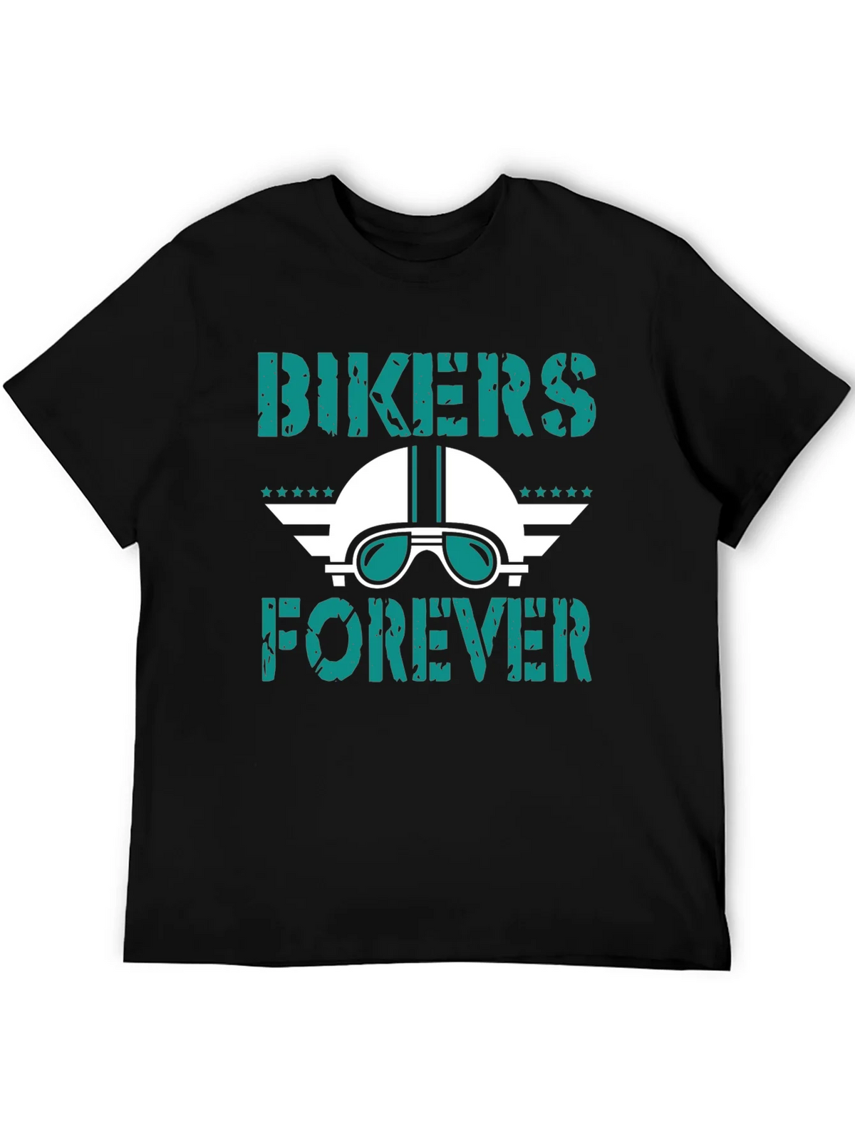 Bikers Forever Graphic Tee - Motorcycle Helmet Design product image 3