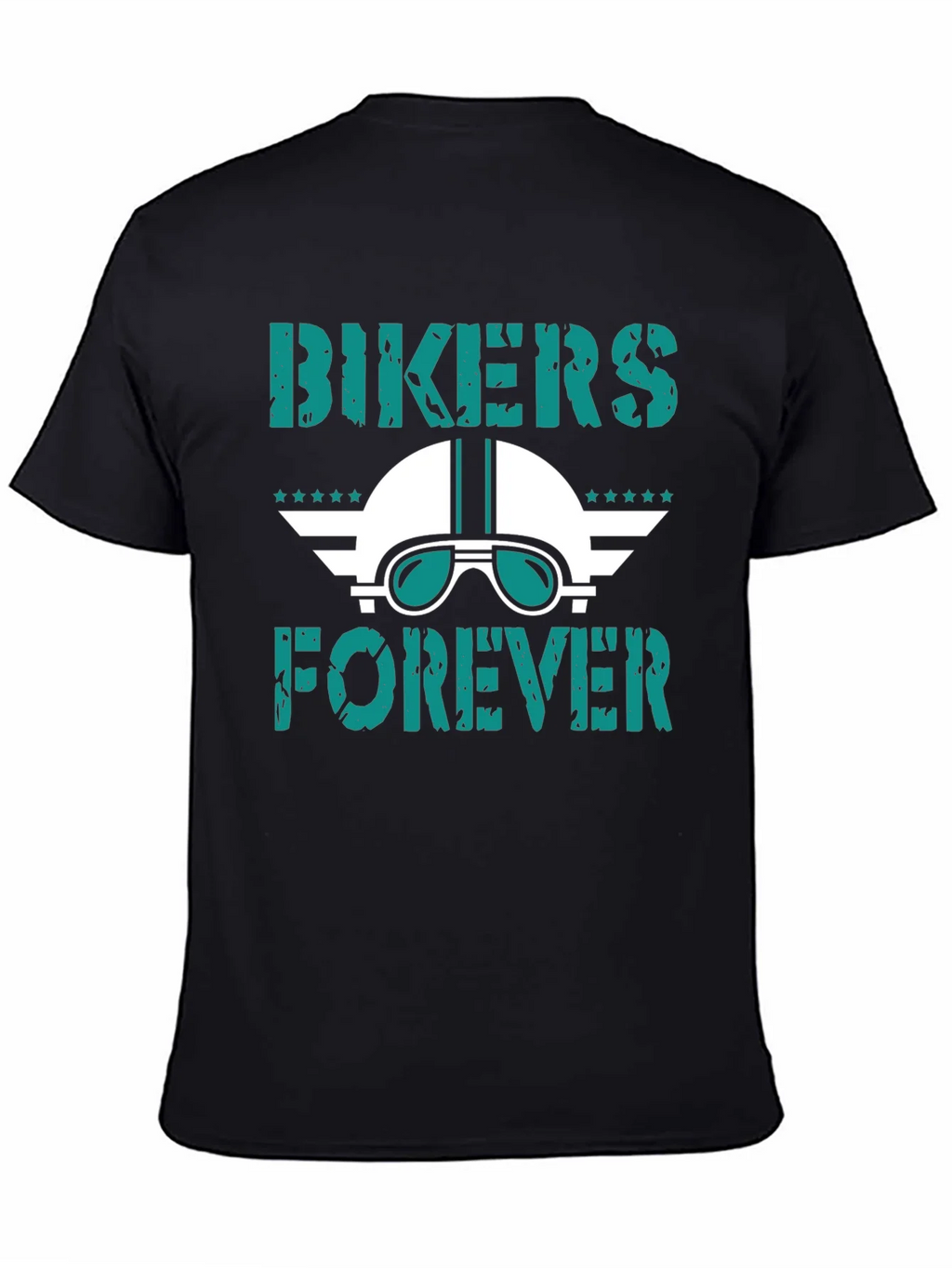 Bikers Forever Graphic Tee - Motorcycle Helmet Design product image 2