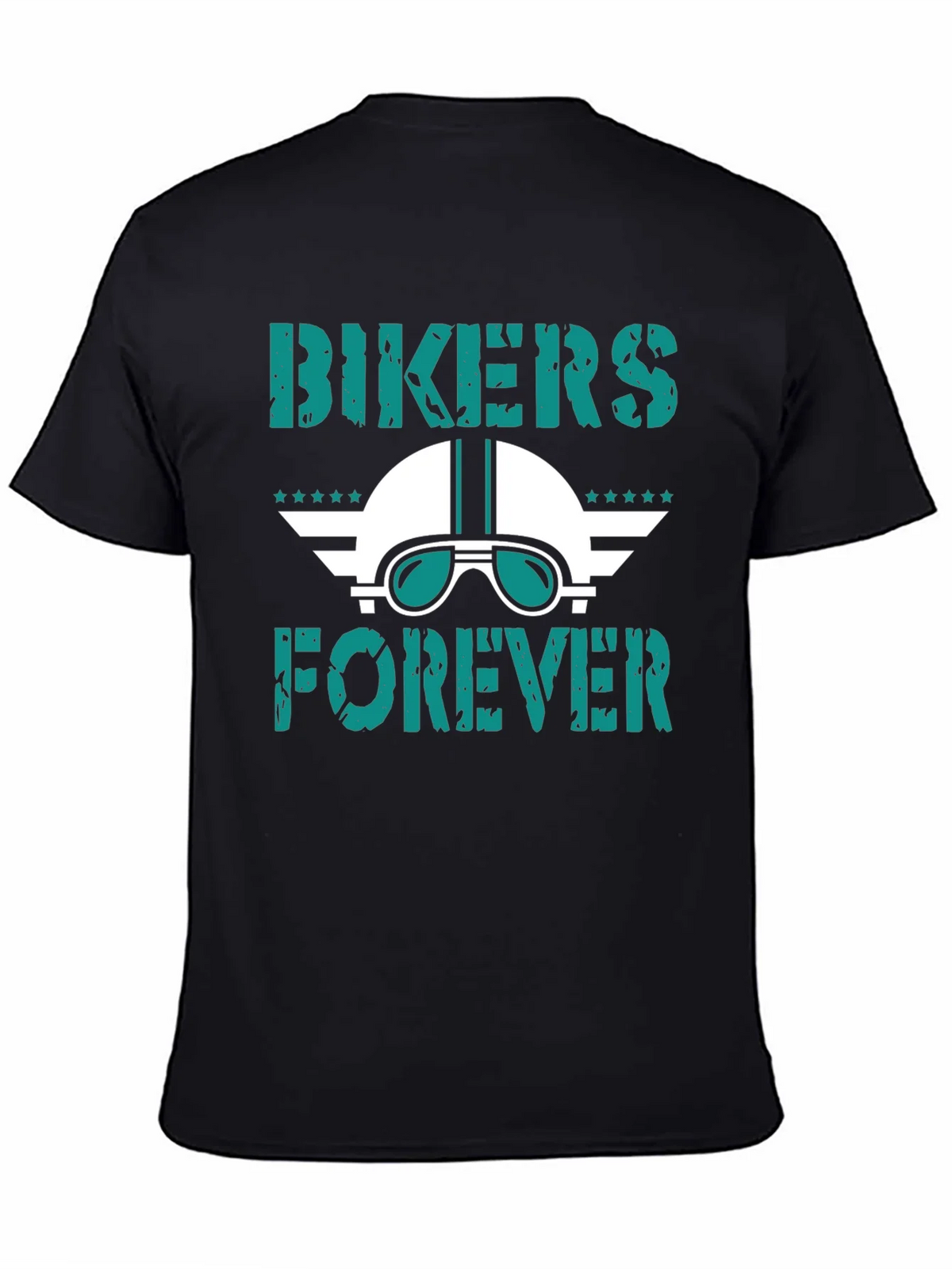 Bikers Forever Graphic Tee - Motorcycle Helmet Design product image 2