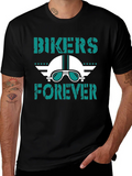 Bikers Forever Graphic Tee - Motorcycle Helmet Design product image 1