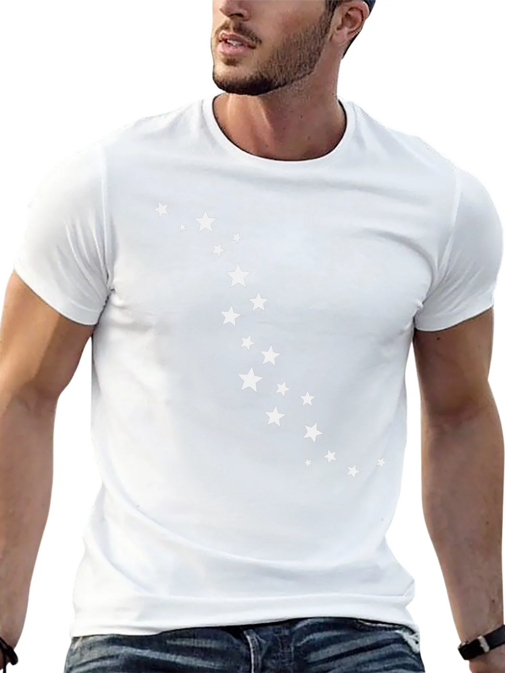 Starry Night Tee - Black Crew Neck T-Shirt product image 10