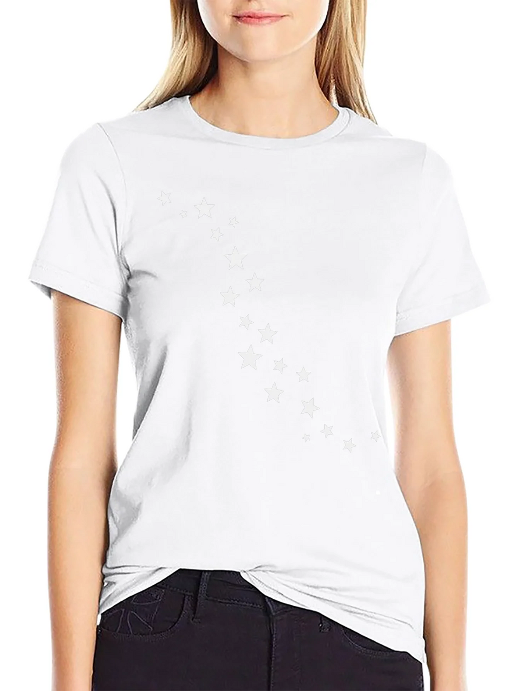 Starry Night Tee - Black Crew Neck T-Shirt product image 6