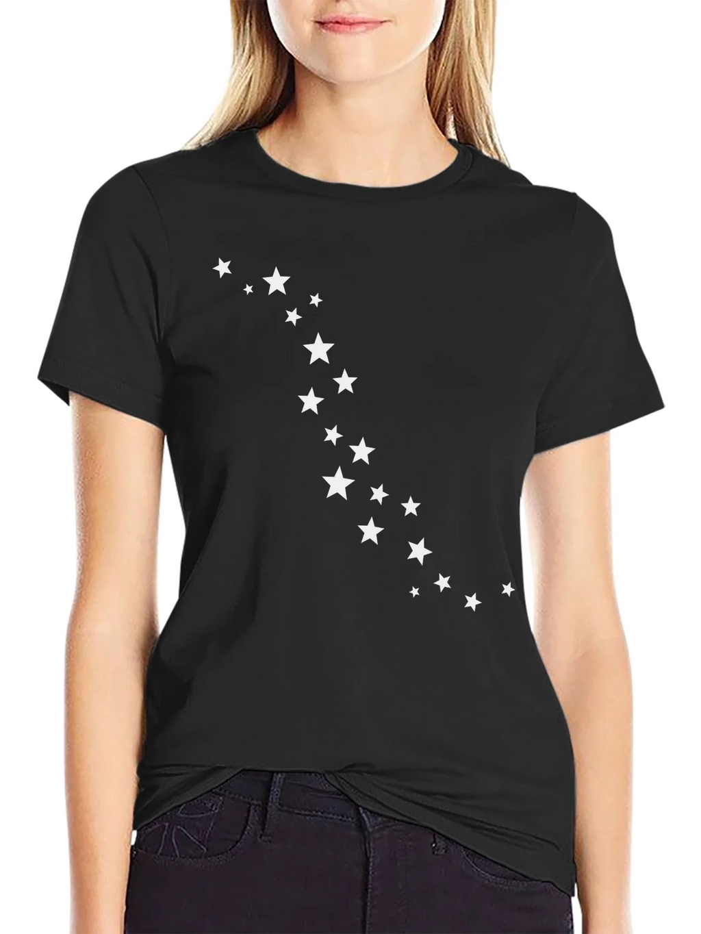 Starry Night Tee - Black Crew Neck T-Shirt product image 2