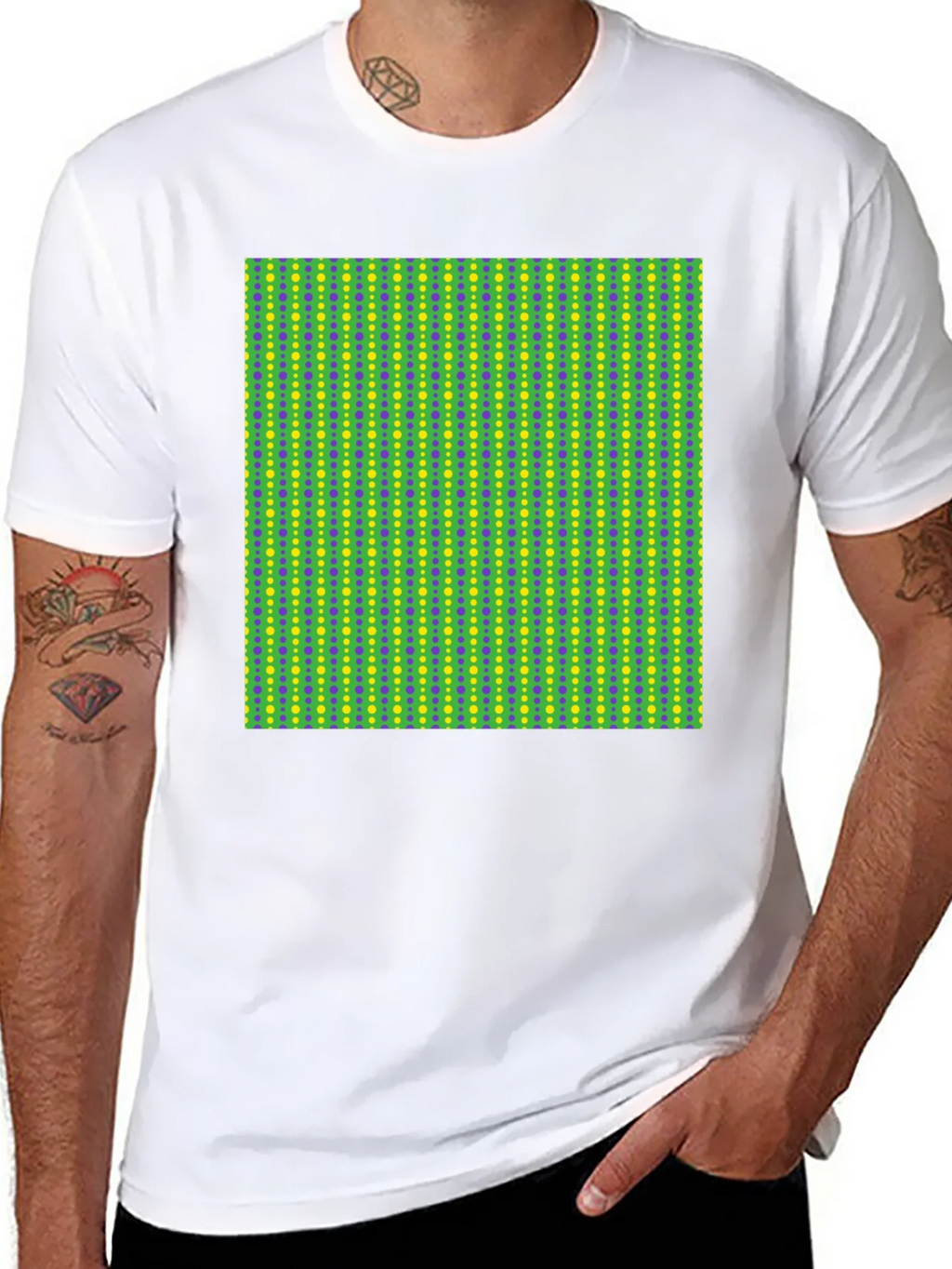 Groovy Geometric Print Black T-Shirt product image 6