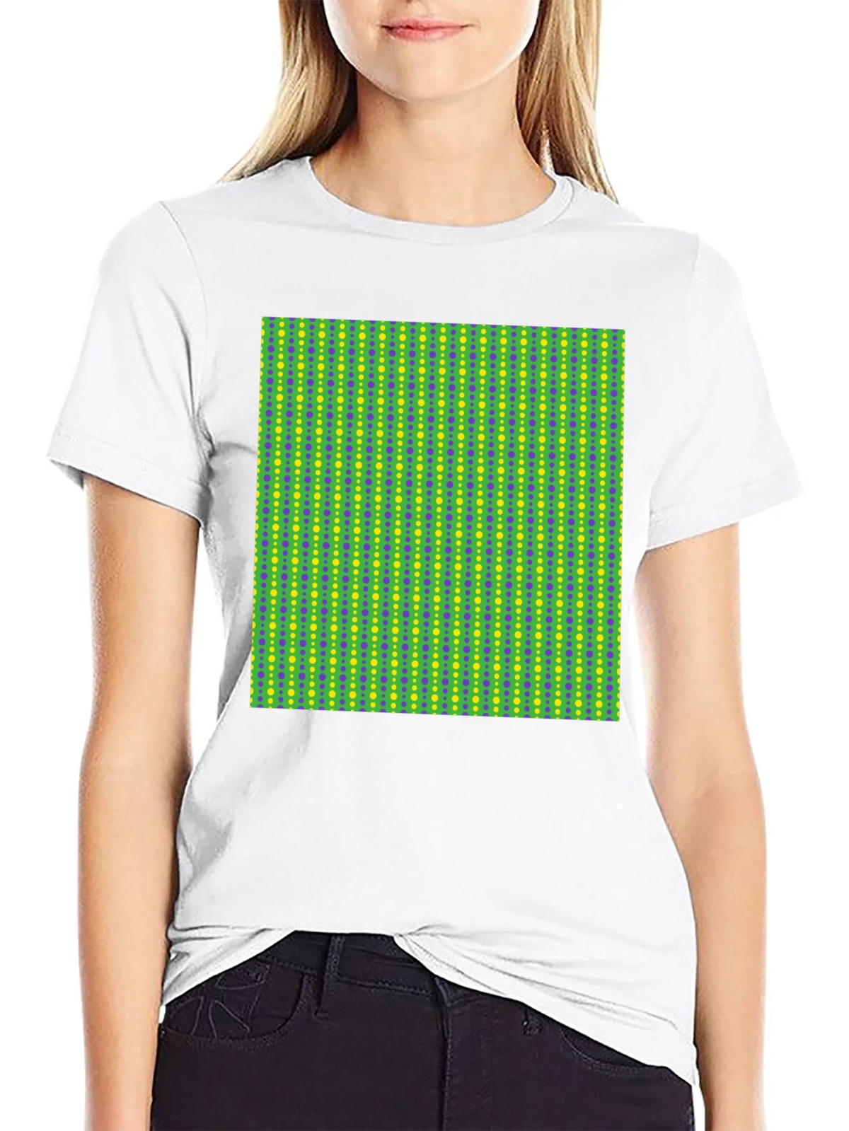 Groovy Geometric Print Black T-Shirt product image 7