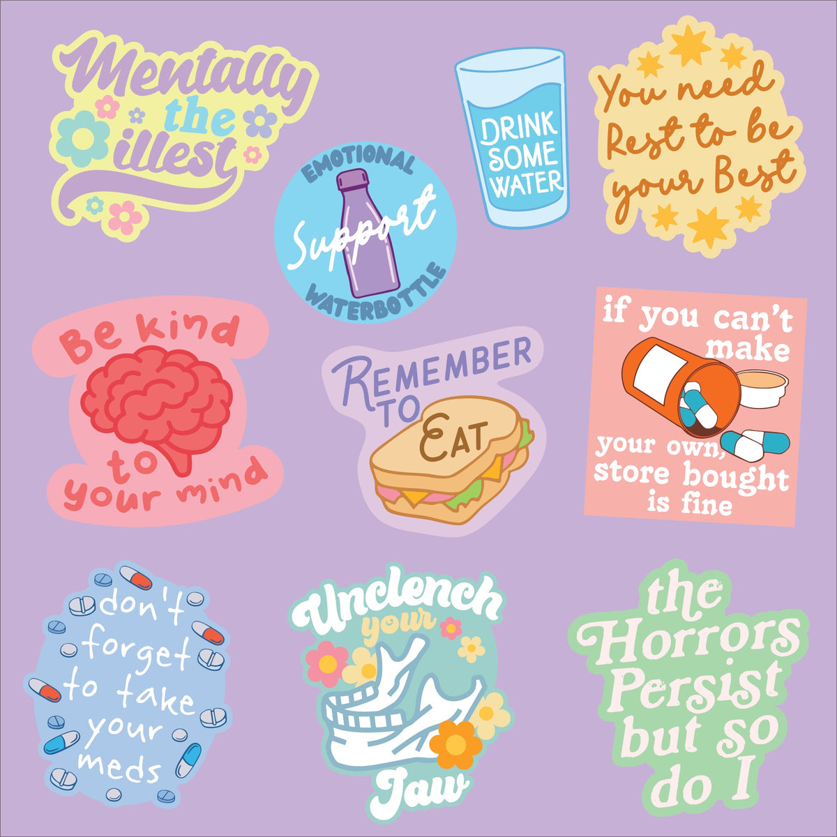 Mental Health Stickers