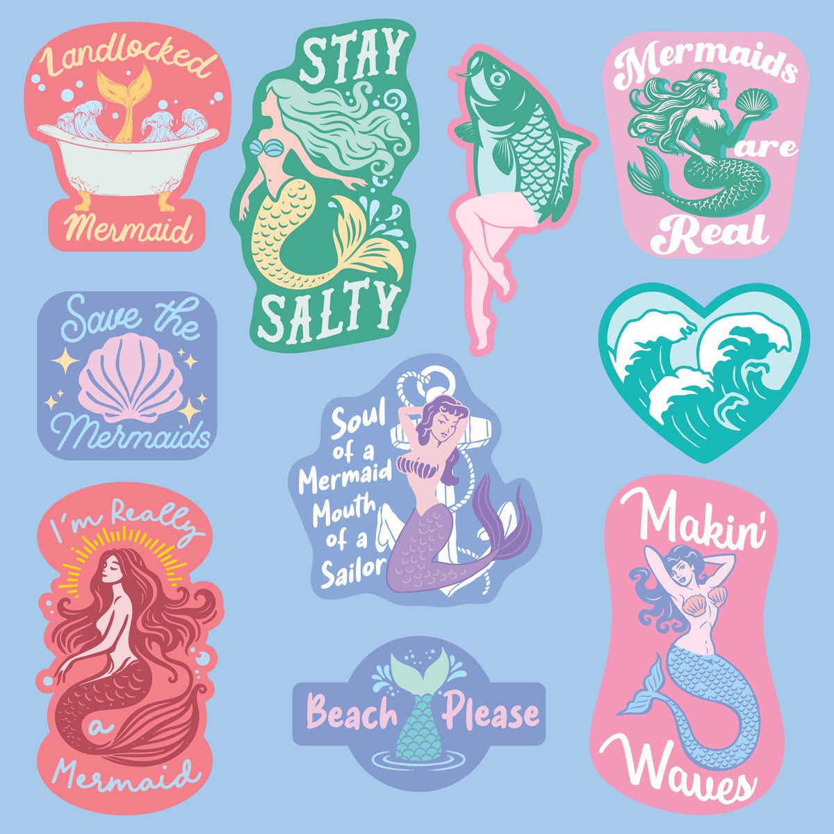 Mermaid Stickers