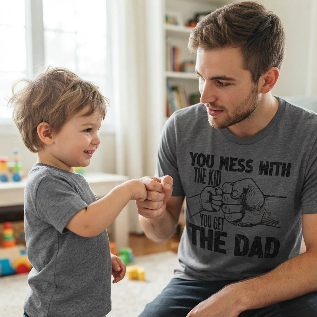 You Mess With The Kid Get Dad Men's T Shirt product image 4