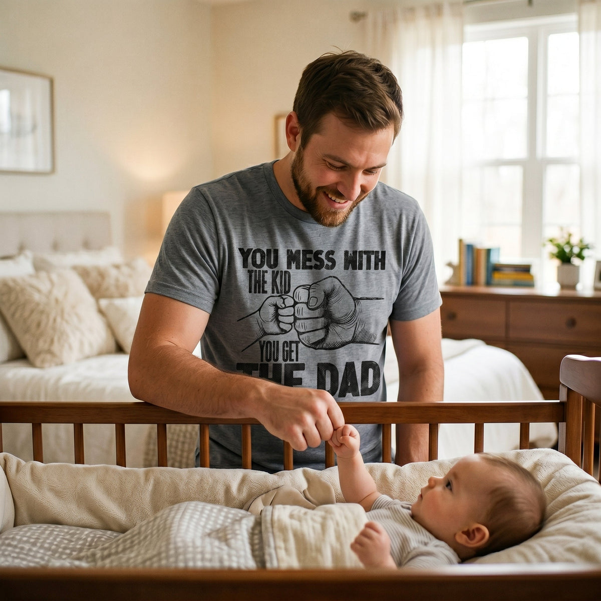 You Mess With The Kid Get Dad Men's T Shirt product image 2