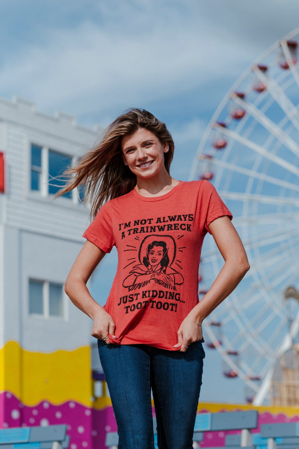 Im Not Always A Trainwreck Just Kidding Toot Women's T Shirt product image 2