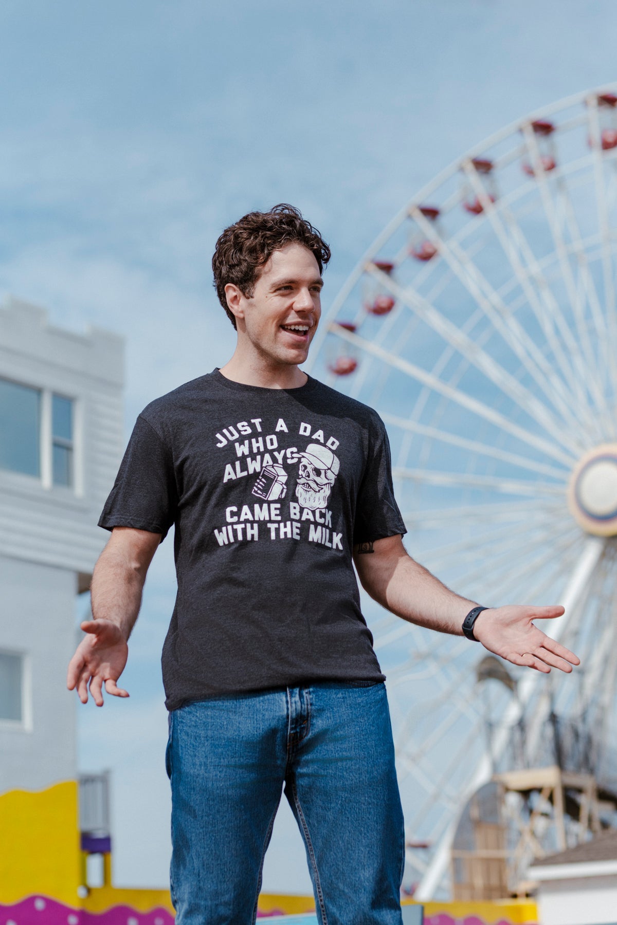 Just A Dad Who Always Came Back With The Milk Men's T Shirt product image 2