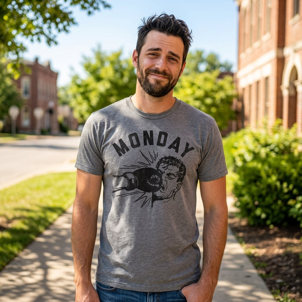 Monday Face Punch Men's T Shirt product image 2