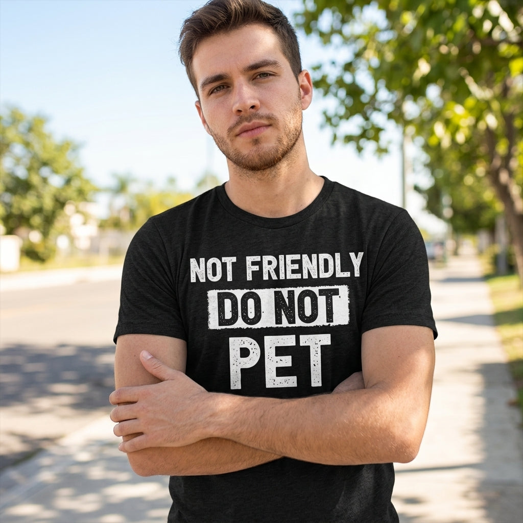 Not Friendly Do Pet Men's T Shirt product image 2