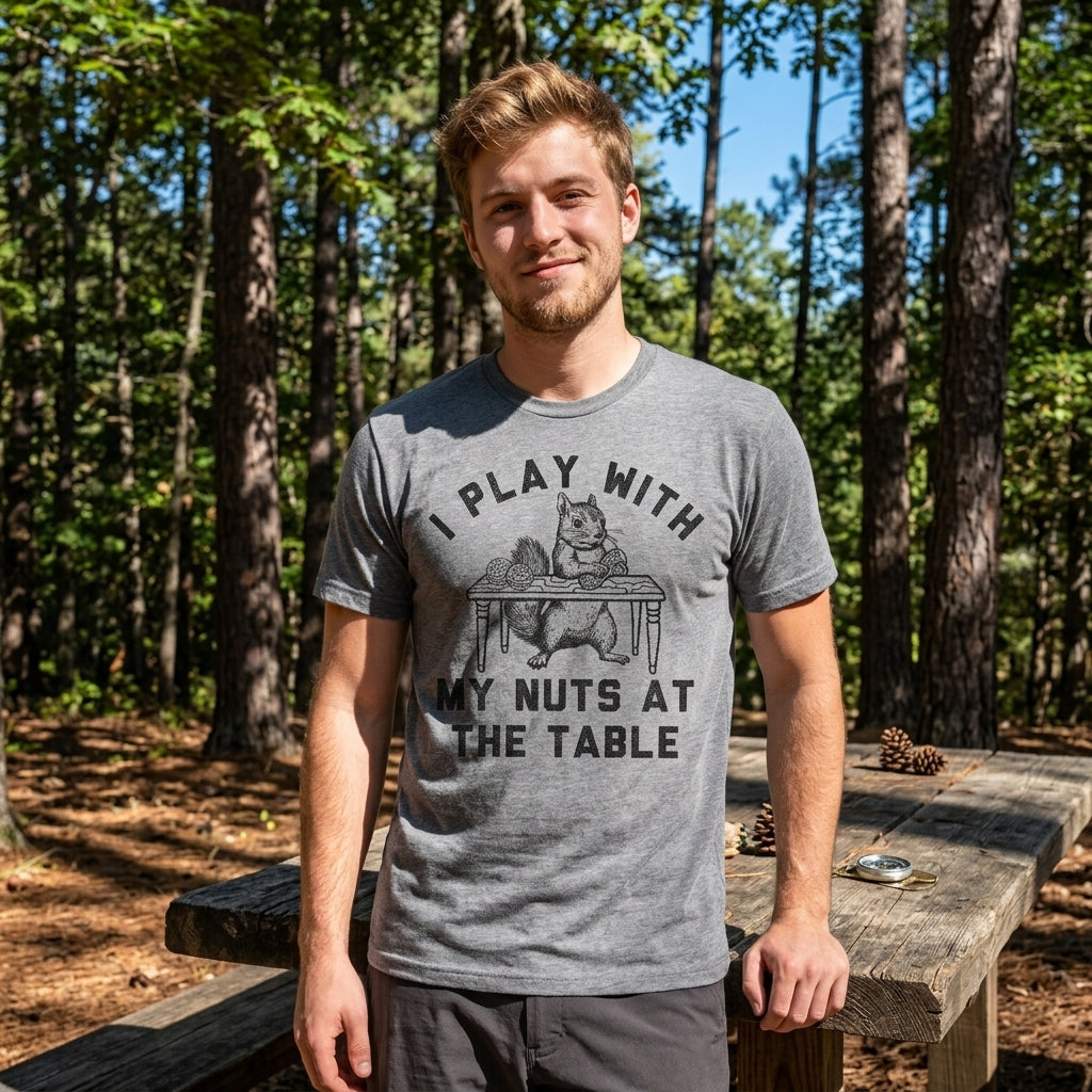 I Play With My Nuts At The Table Men's T Shirt product image 2