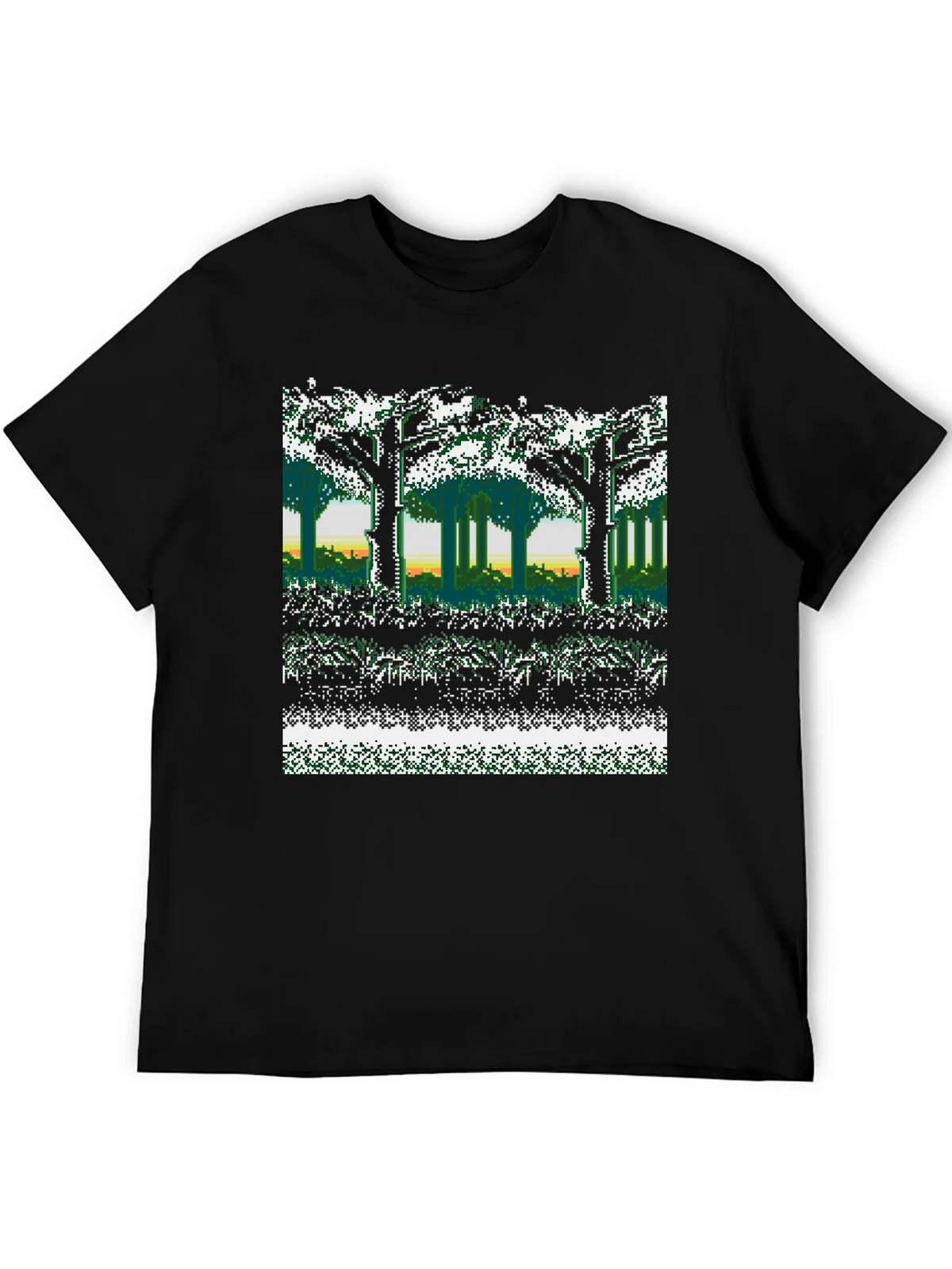 8-Bit Forest Graphic T-Shirt product image 5